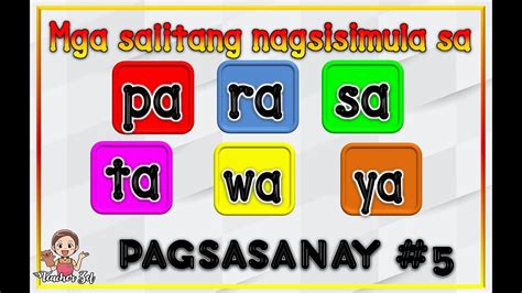 mga salitang nagtatapos sa ta|Mga Salitang Nagsisimula Sa TA .